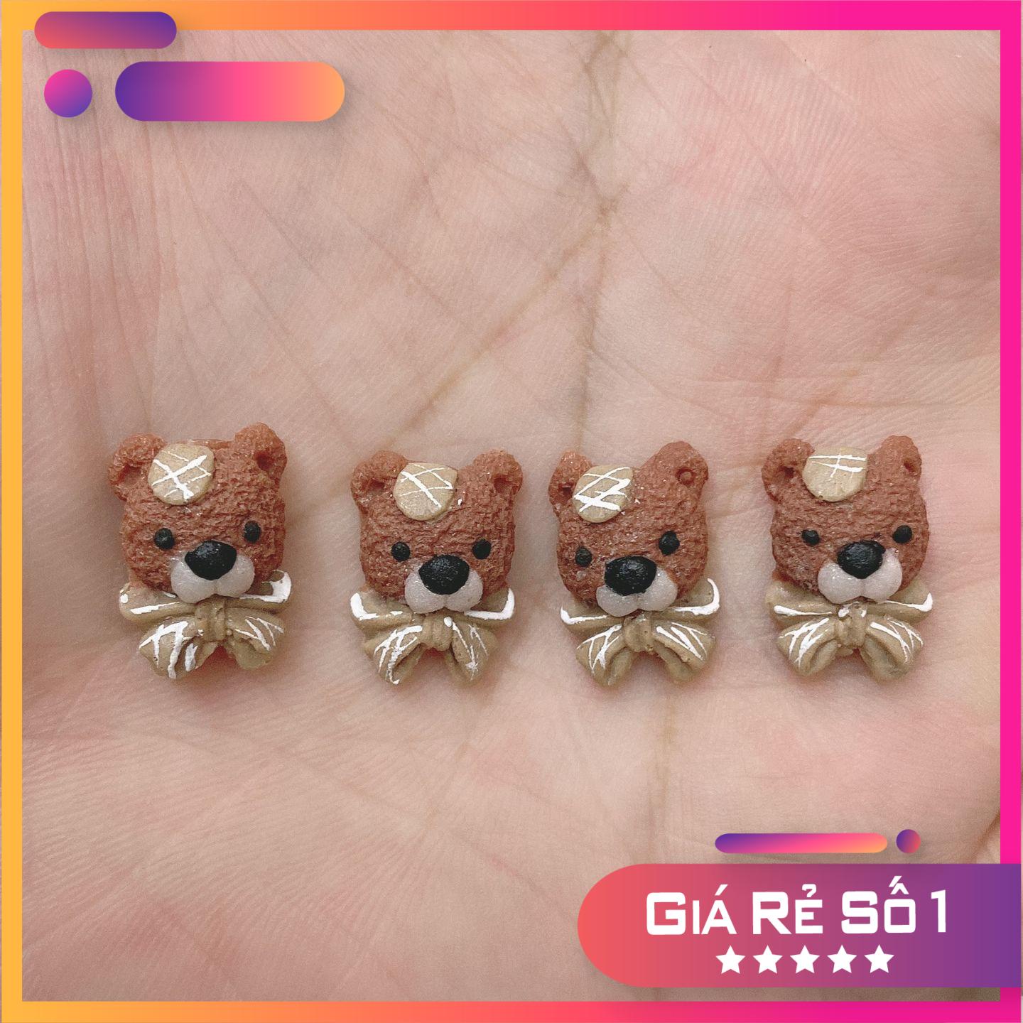 Gấu bột gắn móng siêu đáng yêu (1 con)