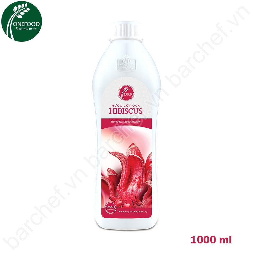 Syrup Hibiscus chai 1L - Nước cốt hoa Hibicus chai 1L