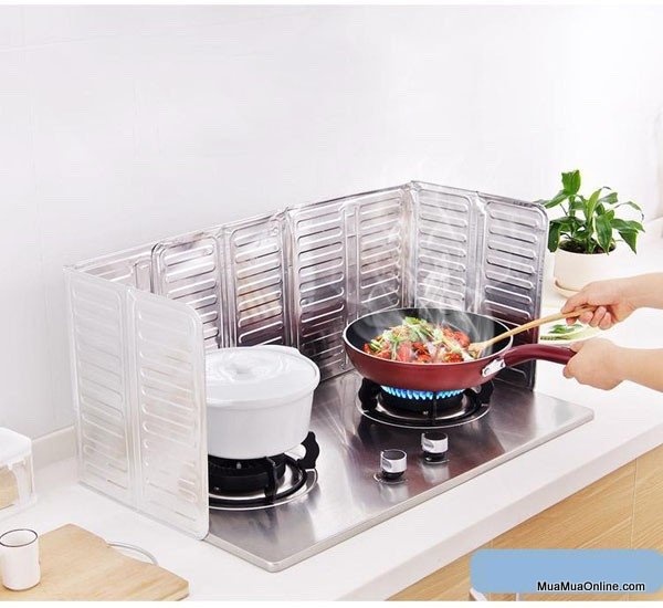 Miếng chắn dầu mỡ và gió cho bếp ga tiện dụng