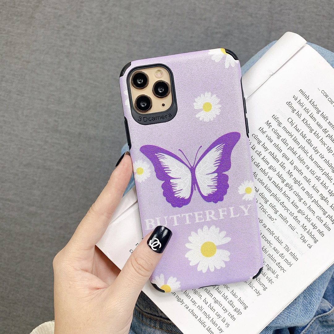 Ốp Lưng Da IMD Butterfly