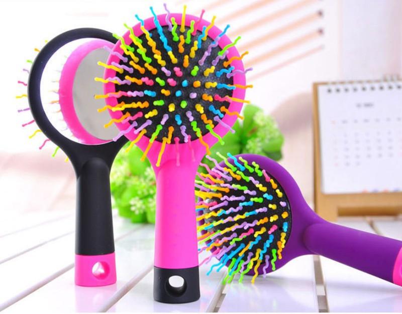 Lược chải rainbow có gương