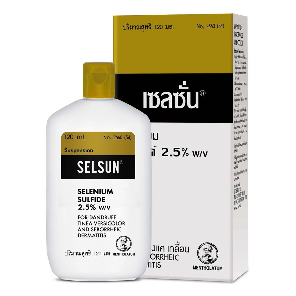 Dầu gội selsun selennium sulfide 2.5% giúp giảm gàu nấm da đầu chính hãng thái lan 60 - 120ml