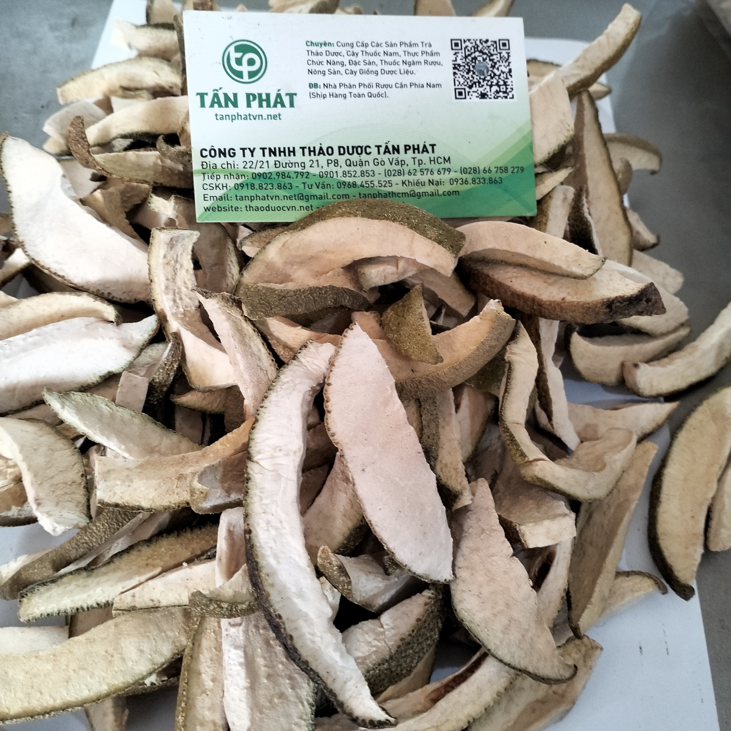 Vỏ bưởi khô 500g - Dược Tấn Phát - chuyên dùng để pha trà thơm ngon và bổ dưỡng