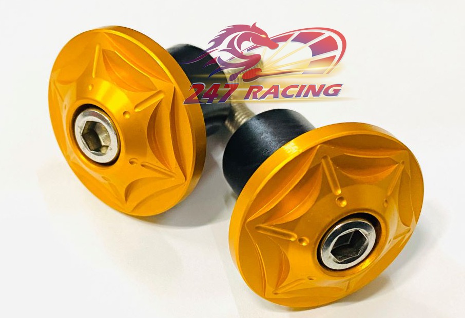 Gù tay lái Titan Gr5 màu Vàng gắn xe máy Sirius,Wave,Exciter,Sonic,Raider,Satria....