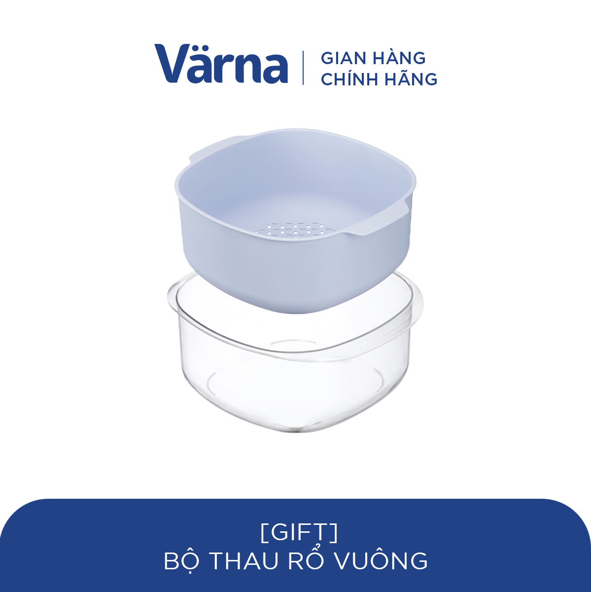 [GIFT] Bộ thau rổ vuông Yoko