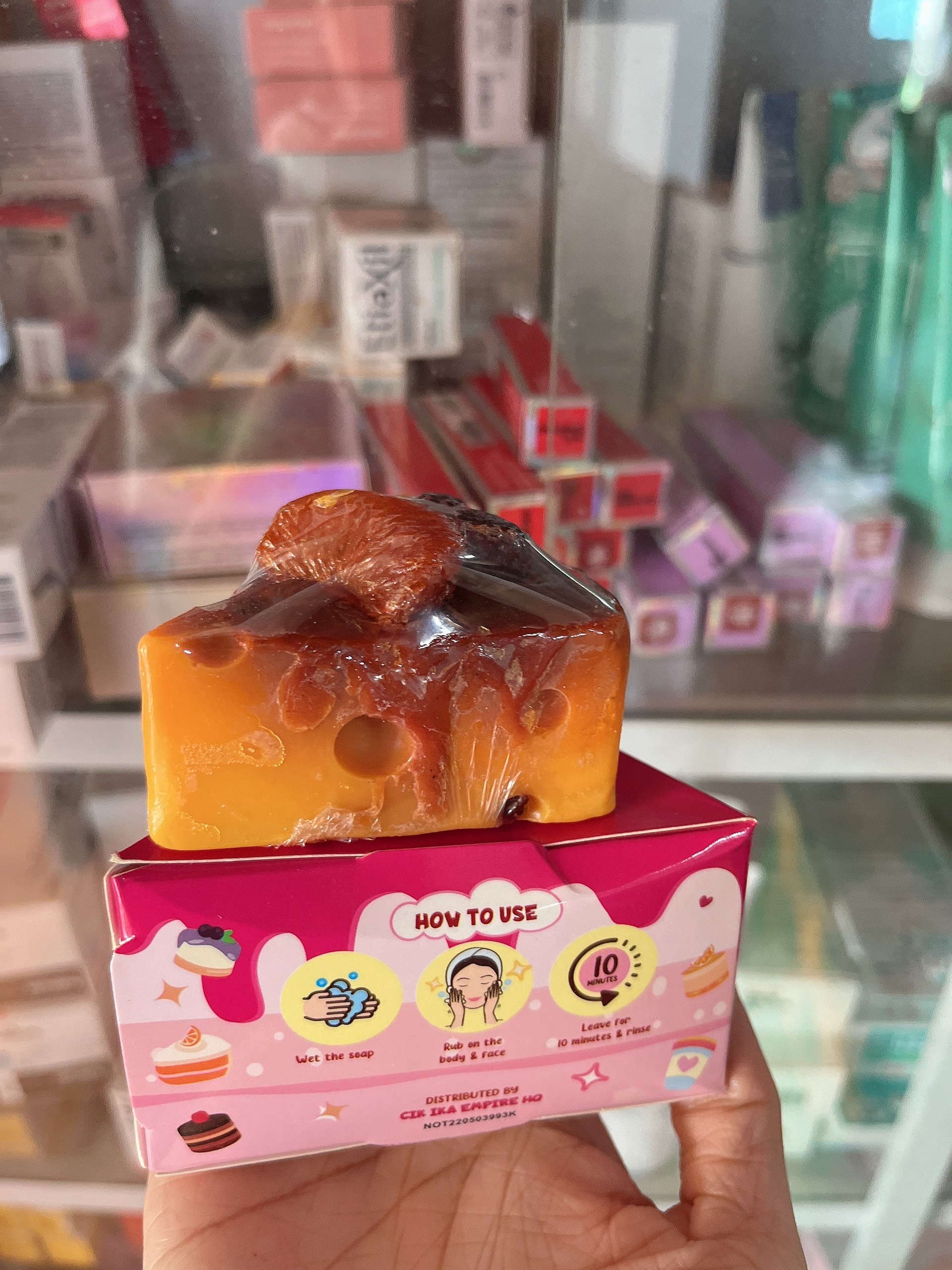 Xà phòng tắm trắng pho mai