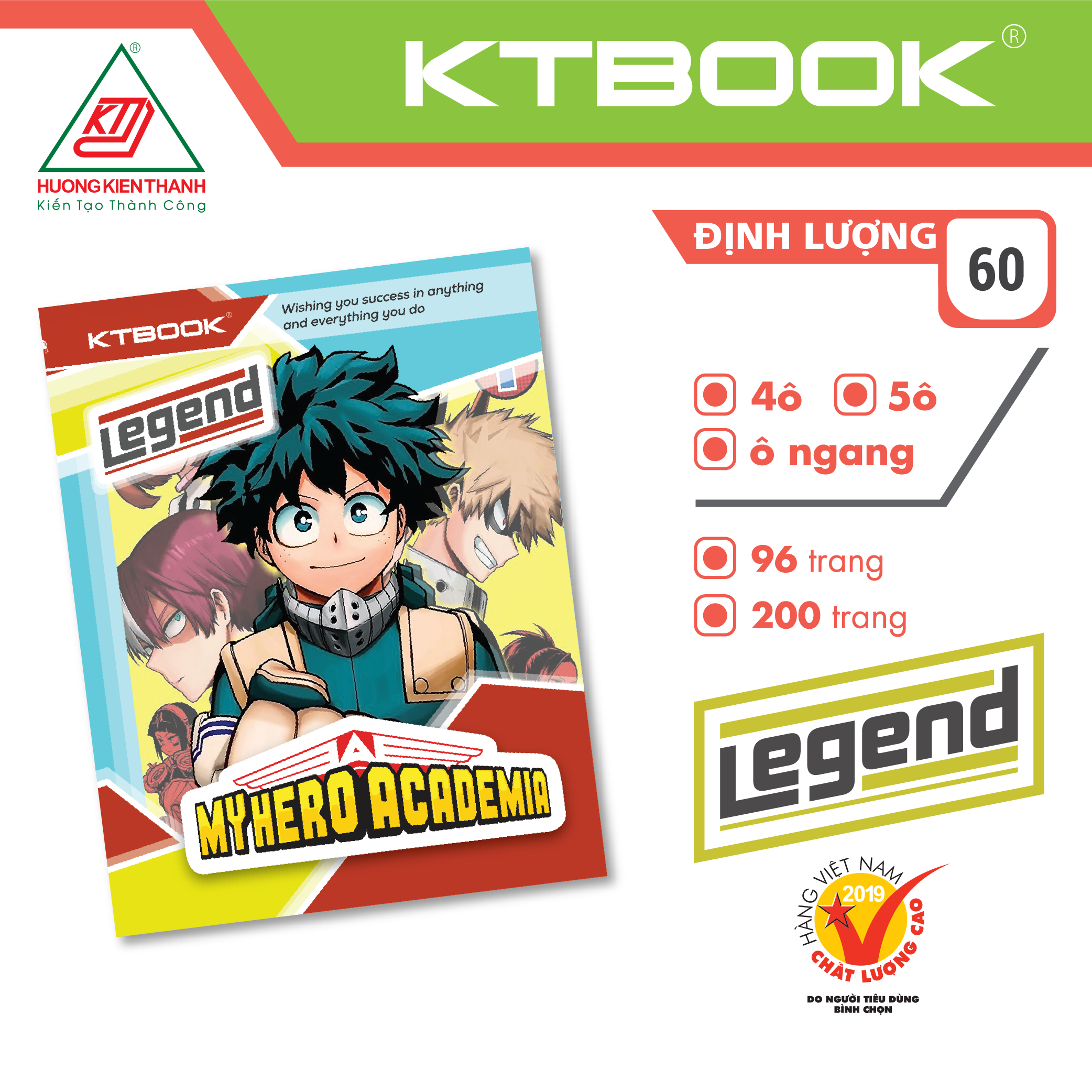 Combo 10 cuốn Tập học sinh Legend 96 trang (10 cuốn/gói)