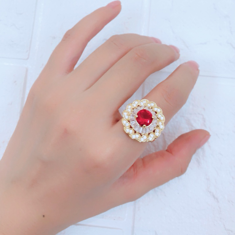 Nhẫn mạ vàng cao cấp January Love MKM5