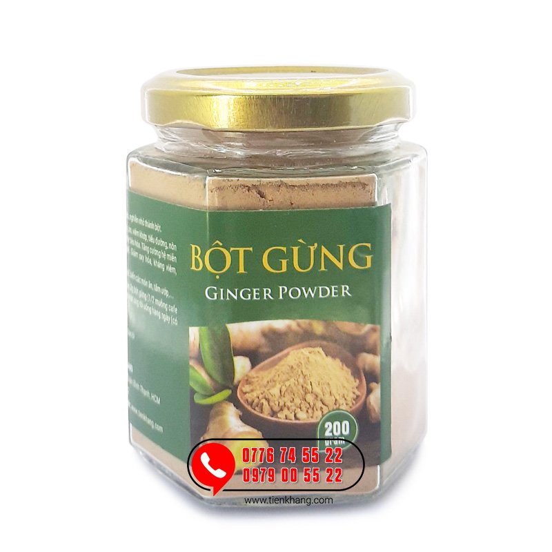 Bột Gừng Nguyên Chất - Hũ (200gram)