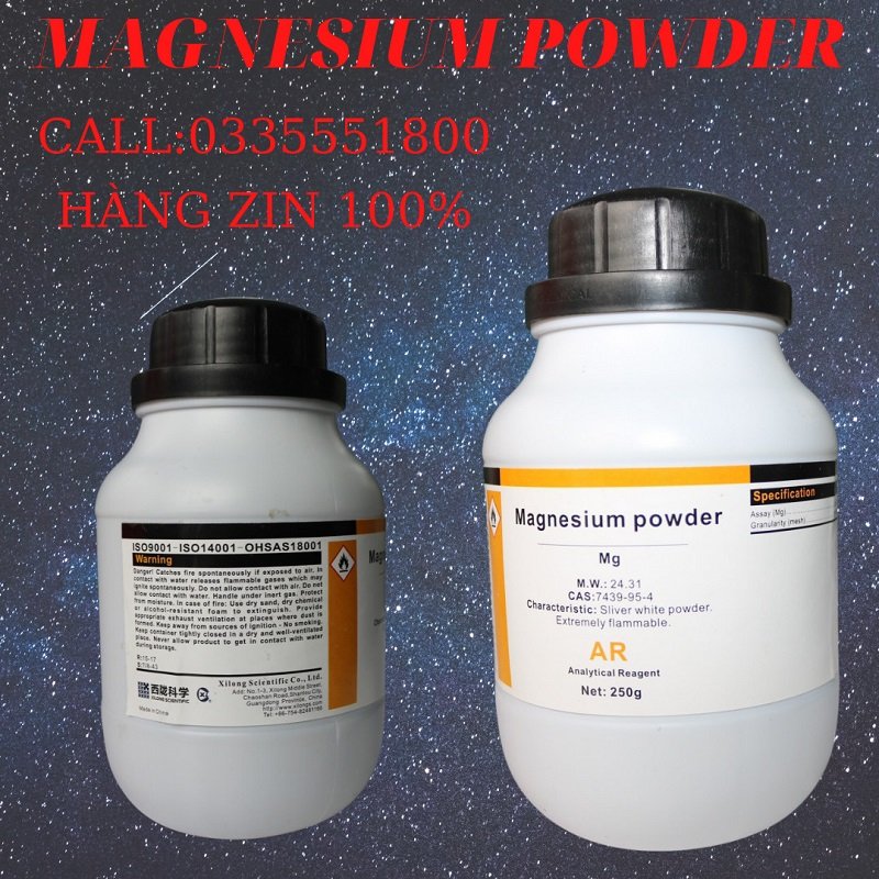 ẢNH THẬT  BỘT HÓA CHẤT MAGNESIUM POWDER