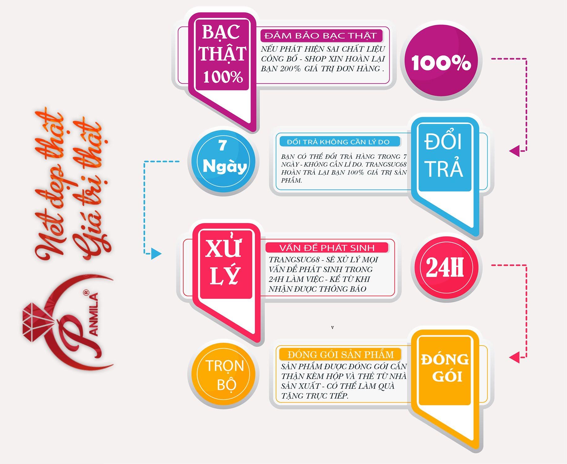Dây chuyền bạc thật- Vòng cổ bạc mặt pha lê đính đá Panmila (TS-DC-A20)