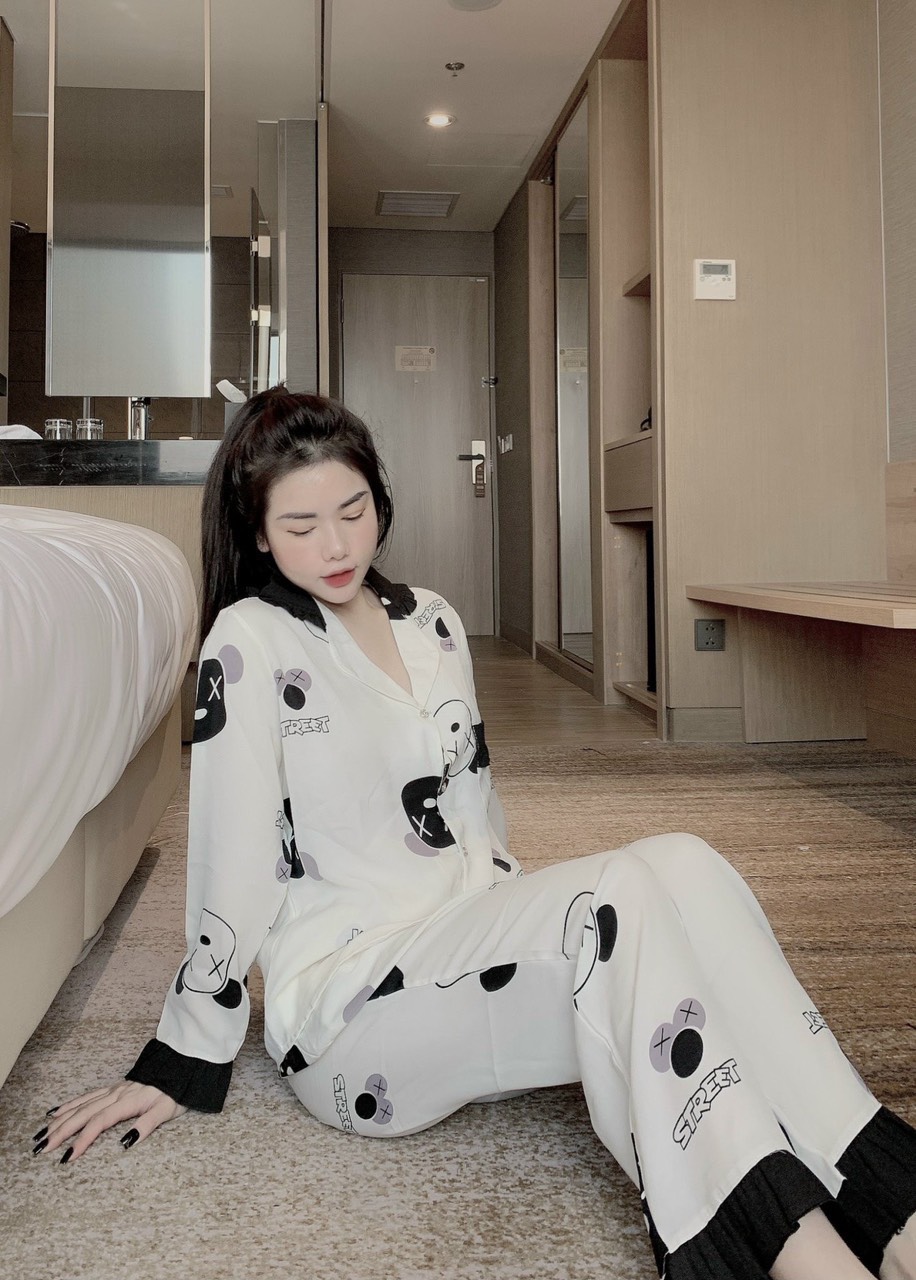 Bộ lụa Pijama lụa loại 1 chất mềm mịn, mát + Ảnh thật ,Bộ Lụa Mango