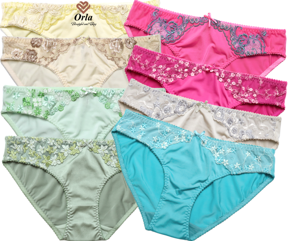 Combo 5 Quần lót nữ Orla thun lạnh ren thiêu MK03