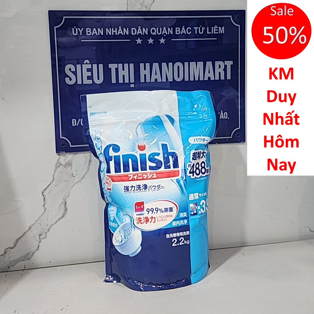 Bột rửa bát tổng hợp Finish 2.2kg hoăc bột finish 1kg hoặc bột Ludwik 1.5kg
