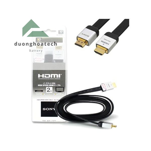 [HCM]Cáp HDMI 2m SONY Hỗ Trợ Chất Lượng Full HD 4K 3D (Dây dẹt)