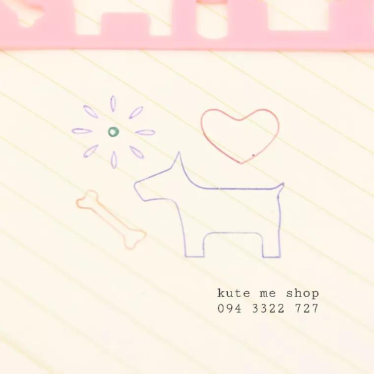 Bộ thước cho bé tập vẽ hình (1 bộ 4 cây)