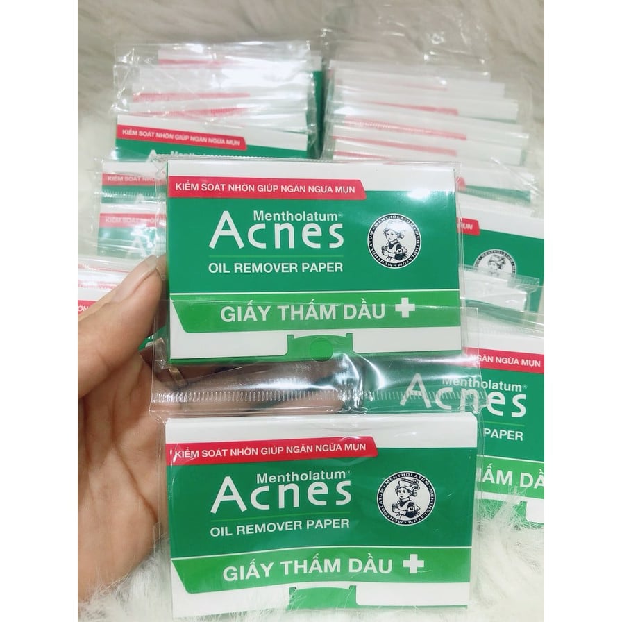 Giấy Thấm Dầu Acnes Oil Remover Paper combo 2 bịch  (bịch 50 tờ)