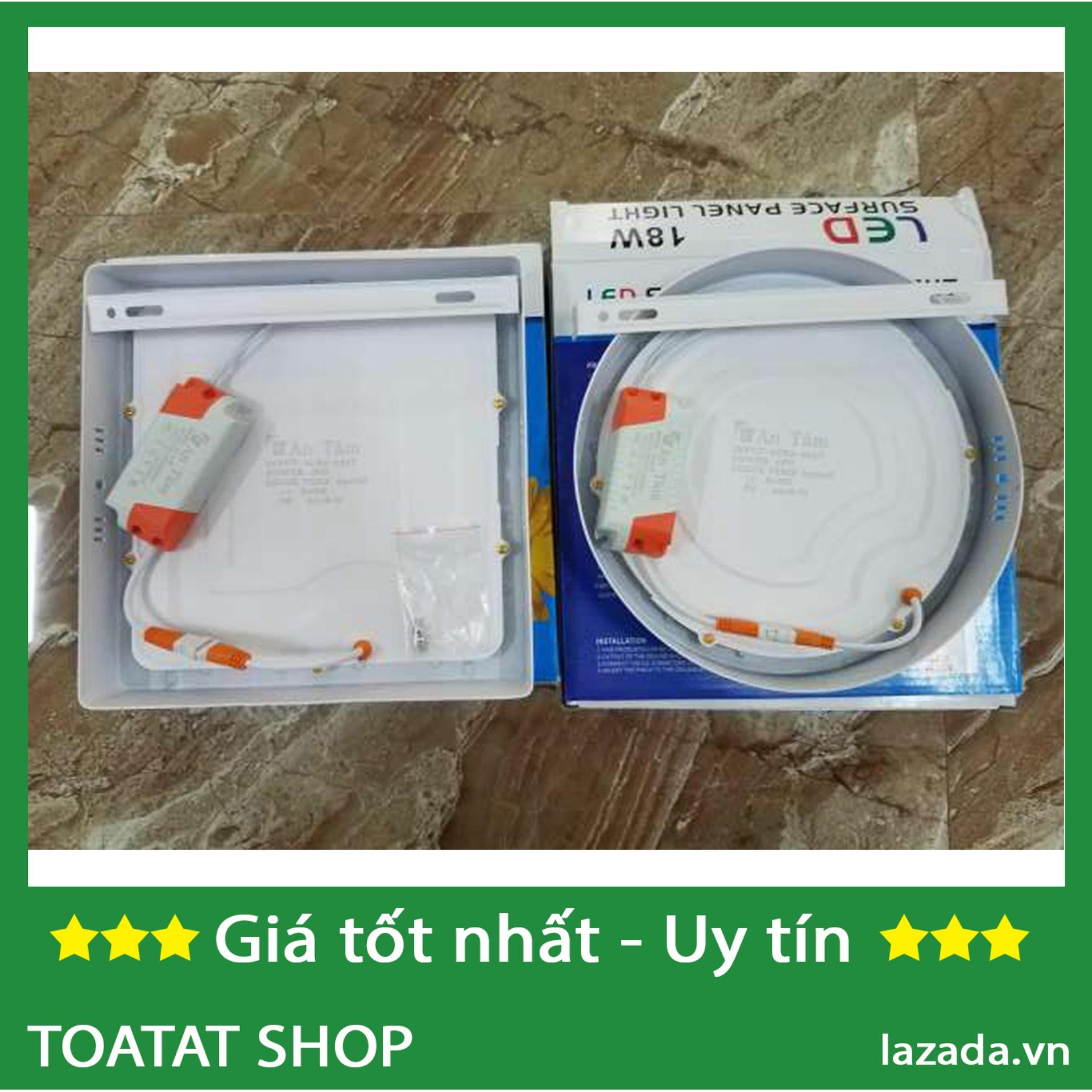 Đèn Led Ốp Trần nổi 24w Tròn hoặc Vuông
