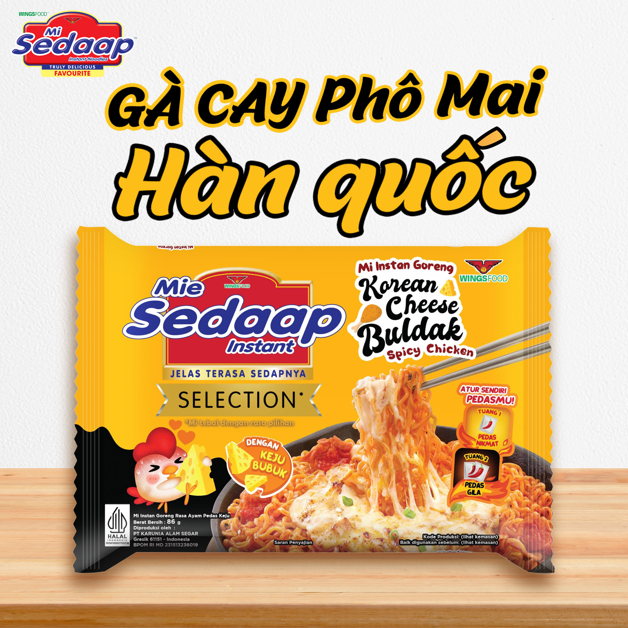 Combo 4 Lốc 20 Gói Mì Trộn Sedaap Mix 4 Vị Siêu Hấp Dẫn
