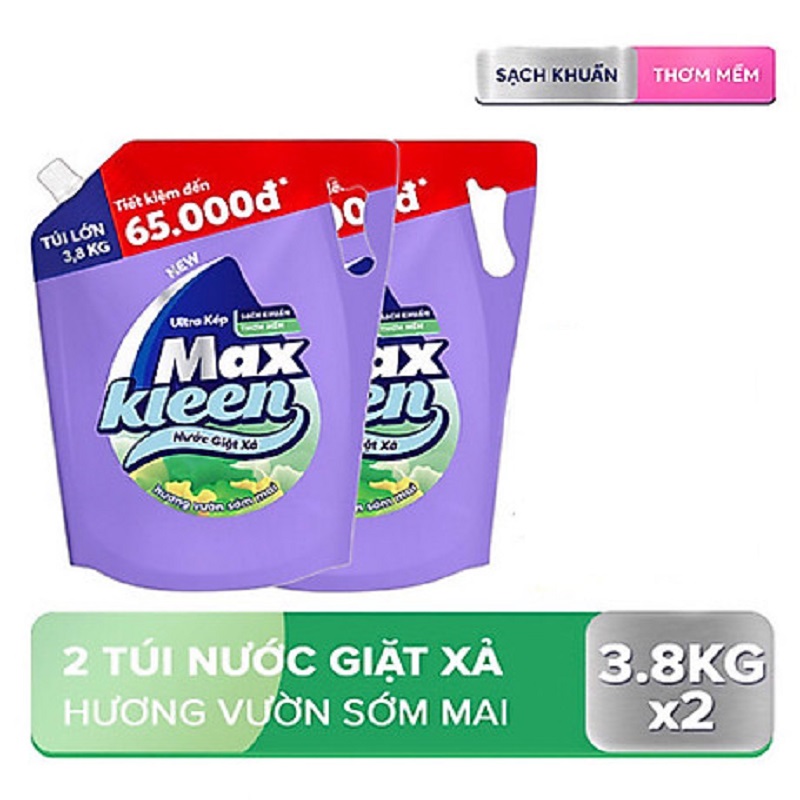 HCM - Túi nước giặt xả Maxkleen 3.8kg