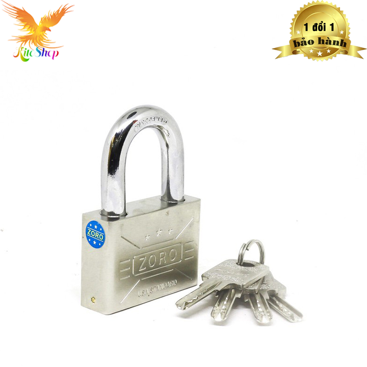 Ổ Khóa ZORO Size đại 5P Trắng ( Chìa Muỗng )