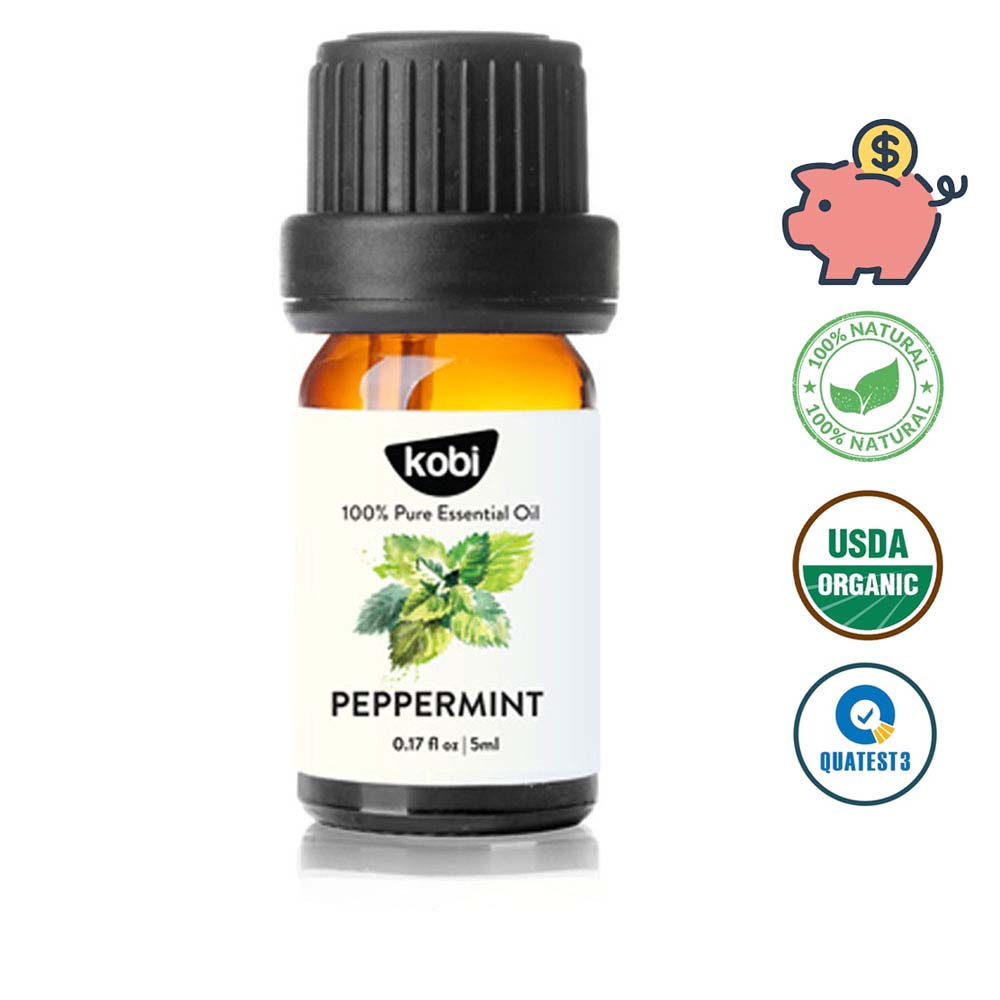 Tinh dầu Bạc Hà Kobi Peppermint giúp làm thơm phòng, giải cảm, đuổi chuột hiệu quả - 5ml