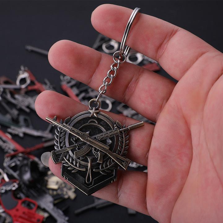 Móc chìa khóa PUBG cá tính - mẫu huy hiệu 3
