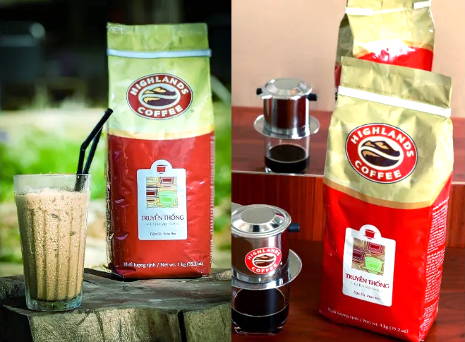Cà phê bột Highland Coffee Truyền Thống 1kg