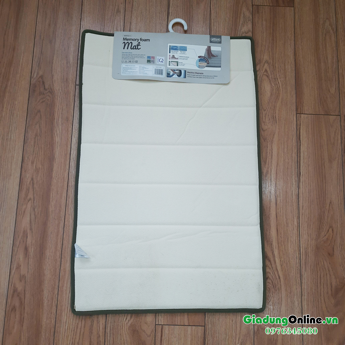 Thảm Chùi Chân Lock&Lock Memory Foam Kiểu Stripe 460*700*15mm MAT511