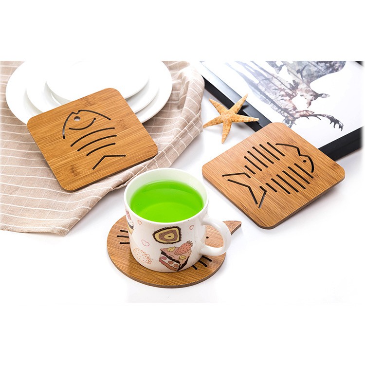 Combo 6 Lót nồi chịu nhiệt (LOẠI GỖ)
