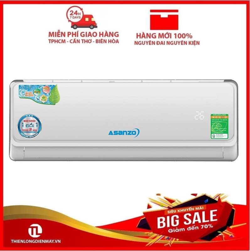 Bảng giá Máy lạnh Asanzo Inverter 1 hp K09A - Bảo hành 2 năm Điện máy Pico