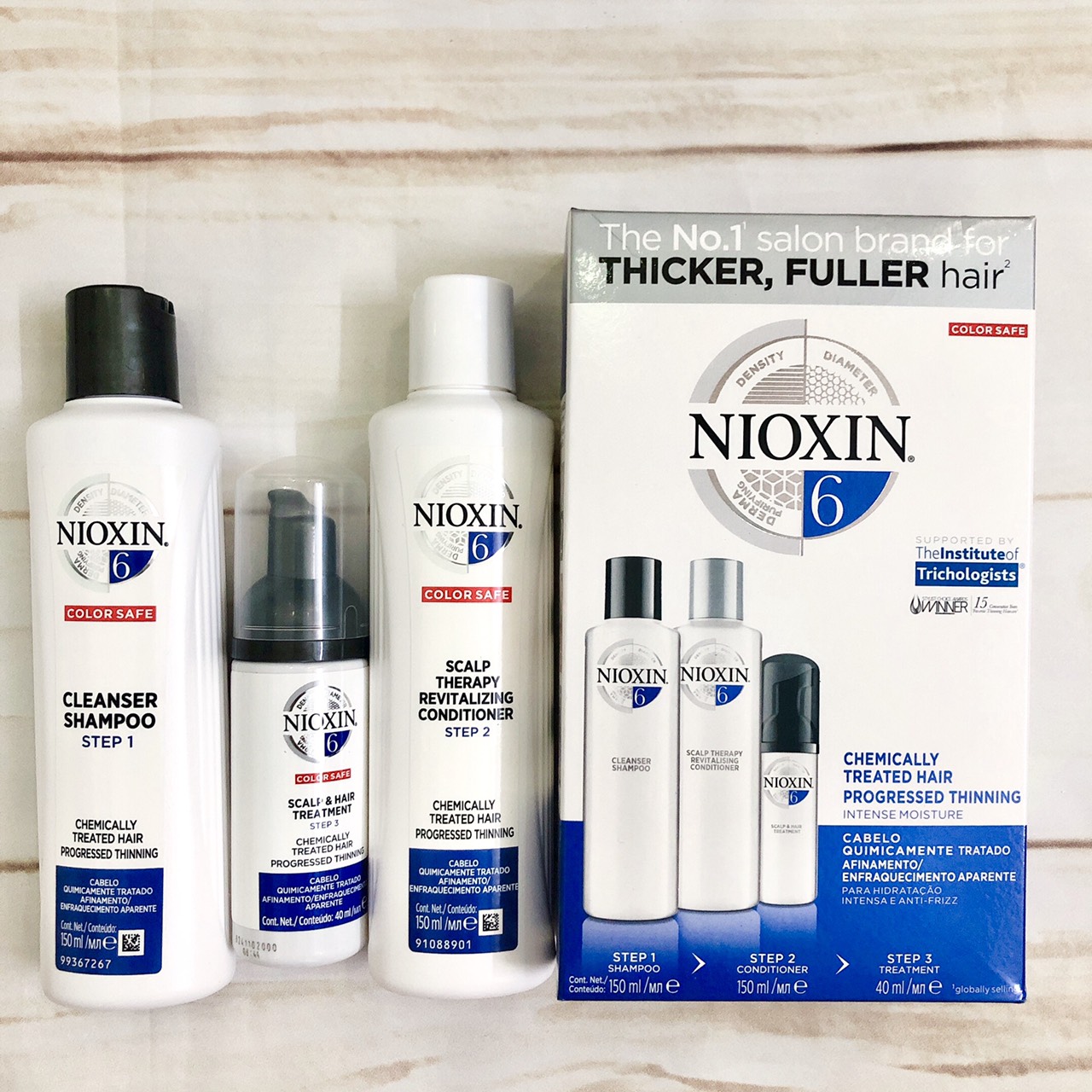 [HCM]CHỐNG RỤNG TÓC NIOXIN SYSTEM 6 CLEANSER KIT 150ML