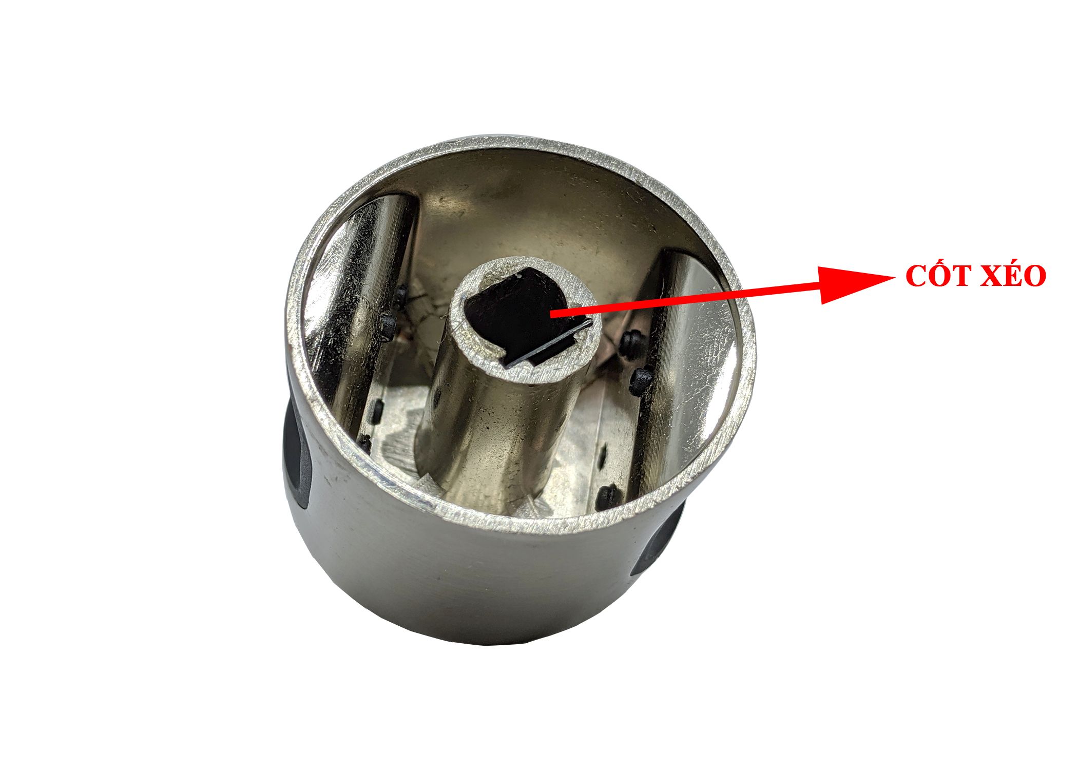 NÚM (NÚT) VẶN CỐT THẲNG CỐT XÉO LỖ 8MM BẾP GAS ÂM CANZY