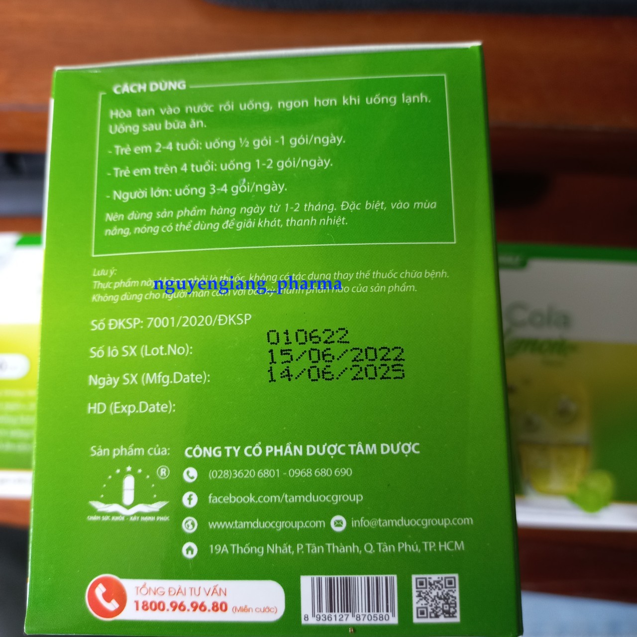 Bột sủi thanh nhiệt giải độc Themaz-cola (Hộp 20 gói)