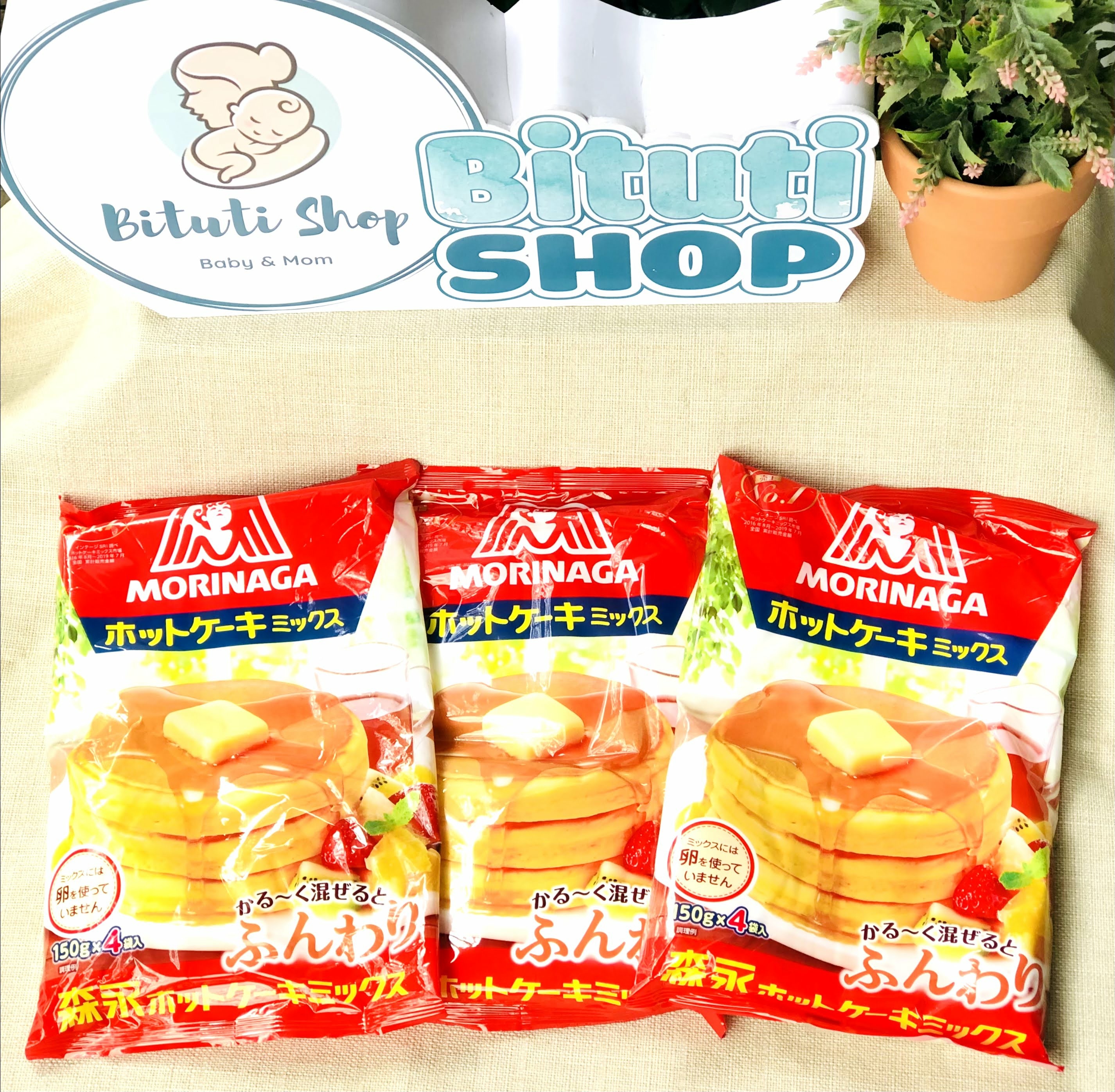 Bột Làm Bánh Hotcake Topvalu và Morinaga Nhật