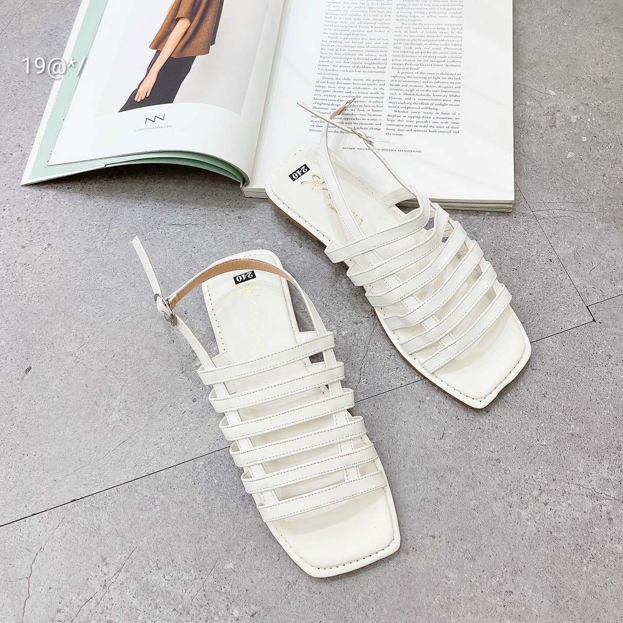 GIÀY SANDAL NỮ ĐẾ THẤP HÌNH THANG CÓ SIZE LỚN 35-42
