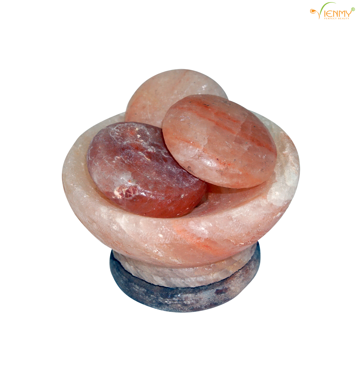 [HCM]Đèn Đá Muối Cối Đá Himalaya Xếp Đầy Đá Viên