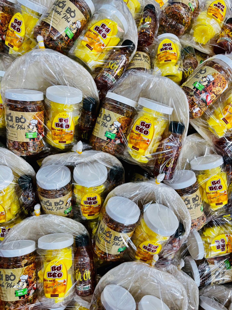 Set bánh tráng sate muối bò hành phi