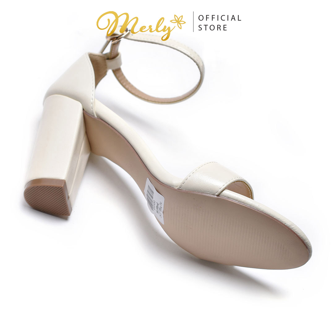 Giày Sandal Cao Gót Microfiber Merly 1134, Sandal Nữ Big Size