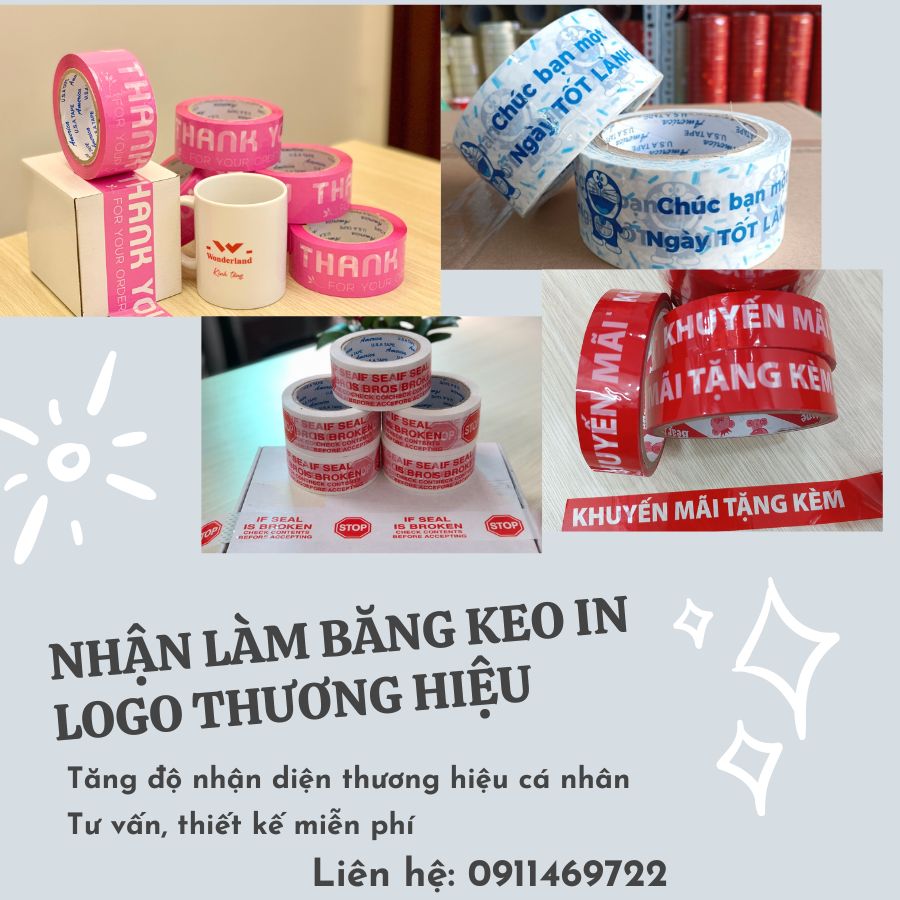 10 cây (100 cuộn) băng keo văn phòng phẩm