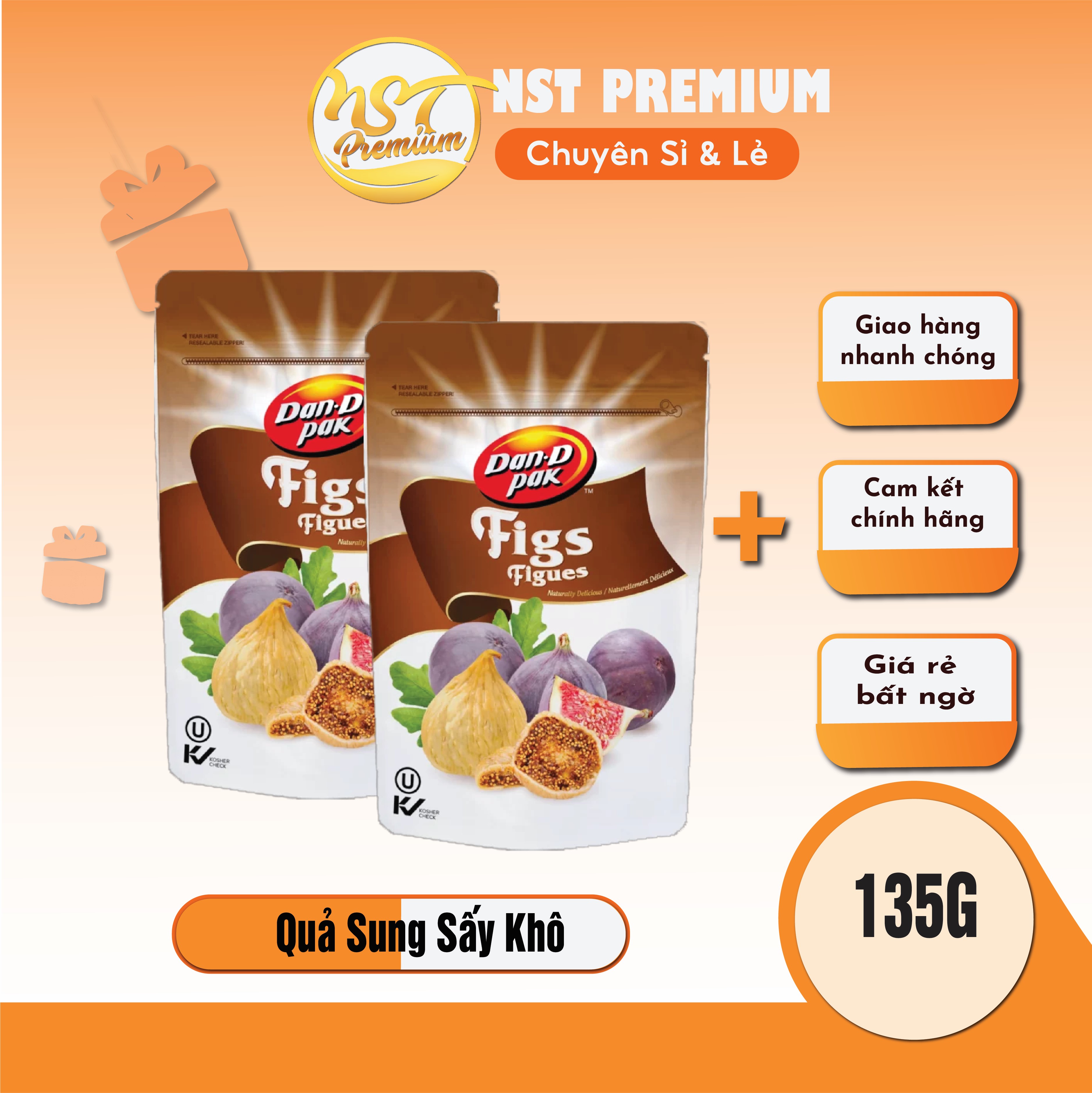 [Rẻ Vô Địch] Quả sung mỹ khô 150g Dan D Pak