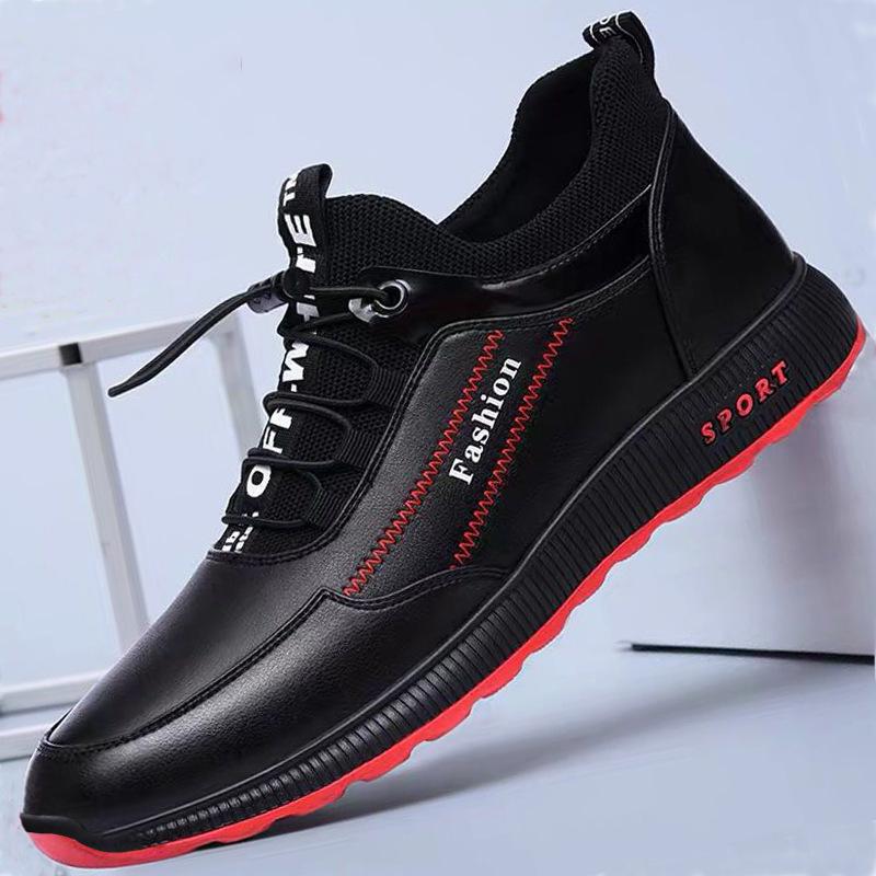 Giày Nam Sneaker Phối Da Năng Động D2569