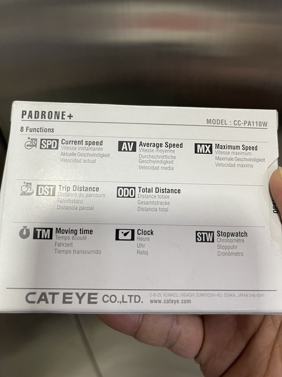 Đồng hồ Cateye Padrone + CC-PA110W Wireless
