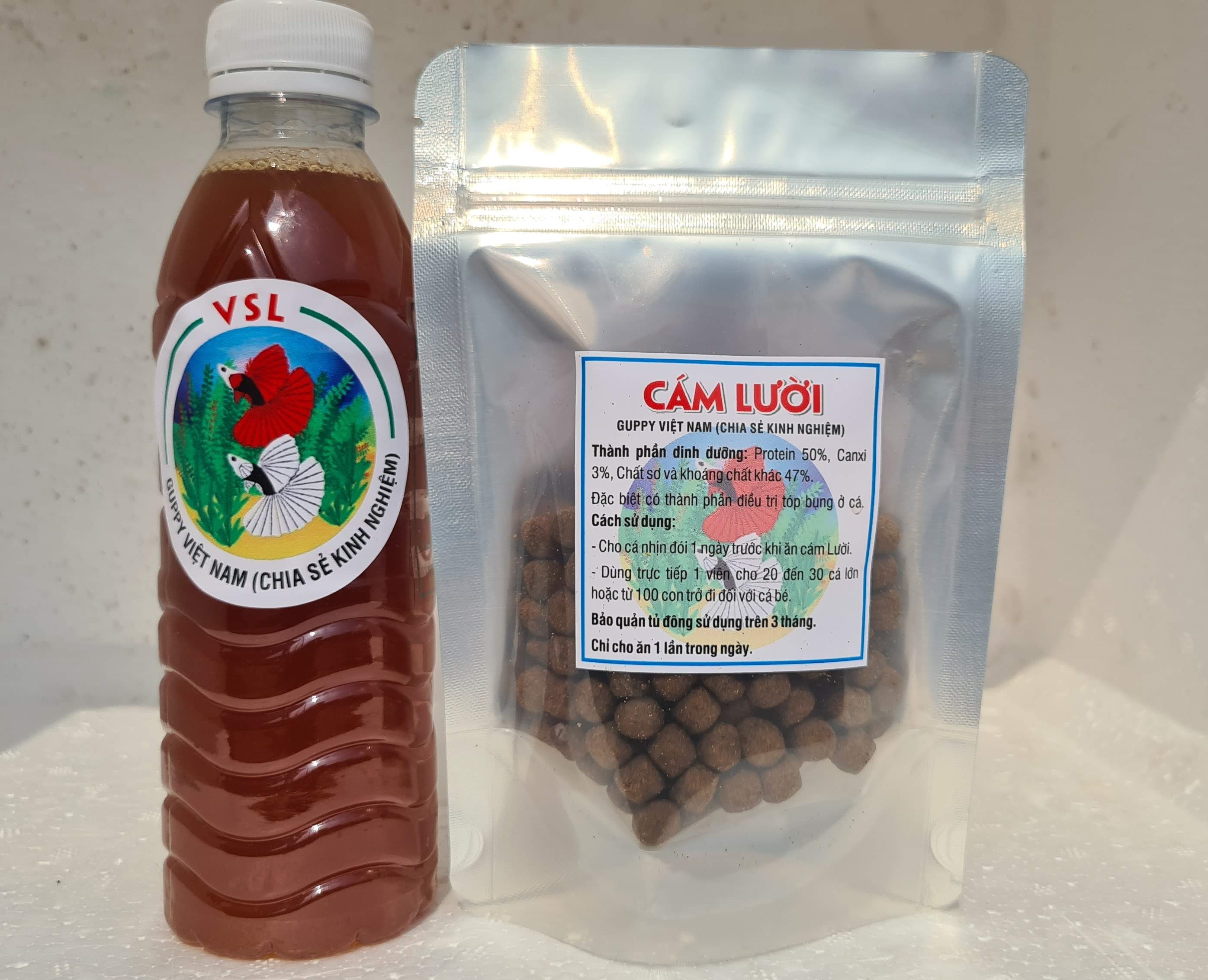 Combo Cám Lười và Vi Sinh Lười Cho Cá Cảnh