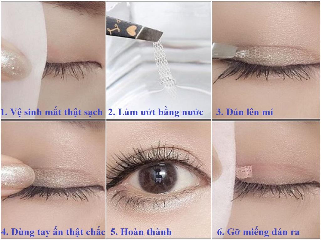 [HCM]Cuộn 360 Miếng Dán Kích Mí Dạng Ren Có Keo Dán Sẵn Size M (Kèm Nhíp+Thêm Cây Kích Mí)