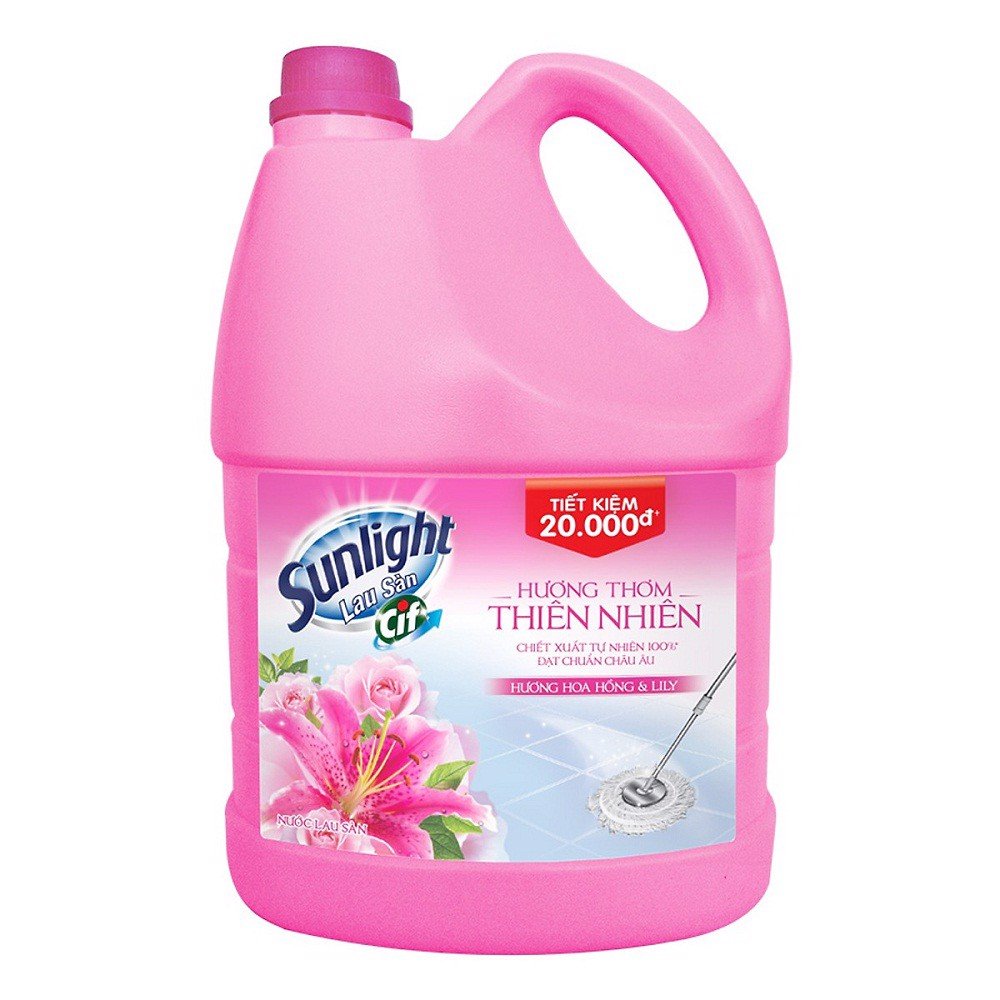 nước lau sàn sunlight lily 3.6ký