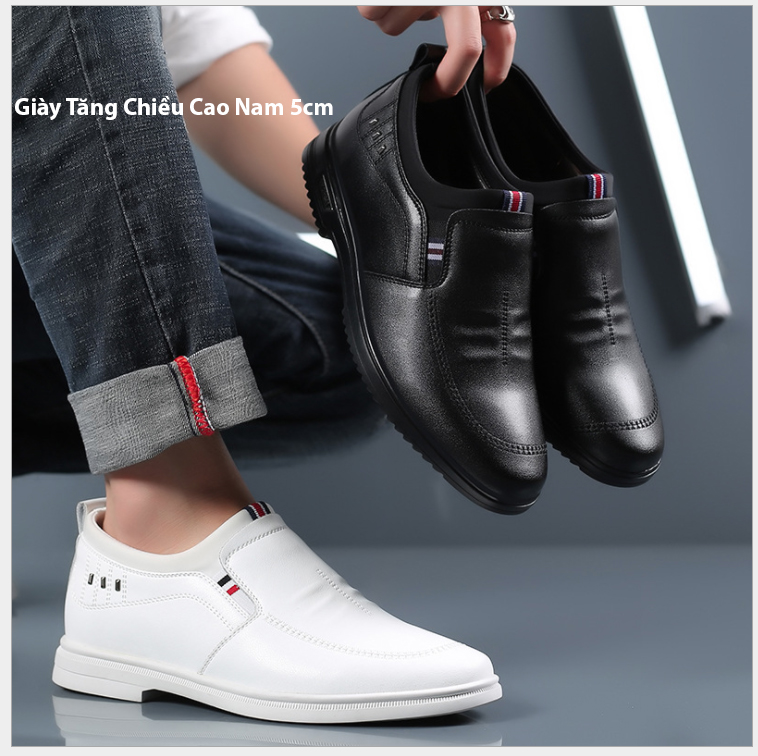 [HCM]GIÀY TĂNG CHIỀU CAO NAM 5CM TT201
