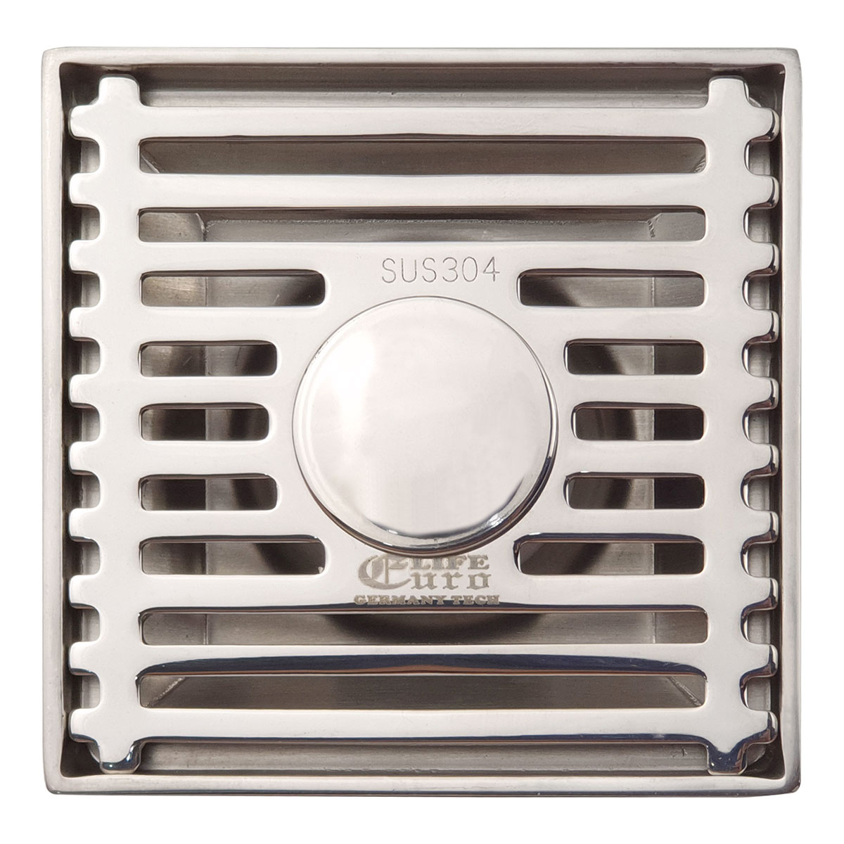 Hố ga thoát sàn Inox SUS 304 chống hôi có đường thoát cho máy giặt Eurolife EL-HG05