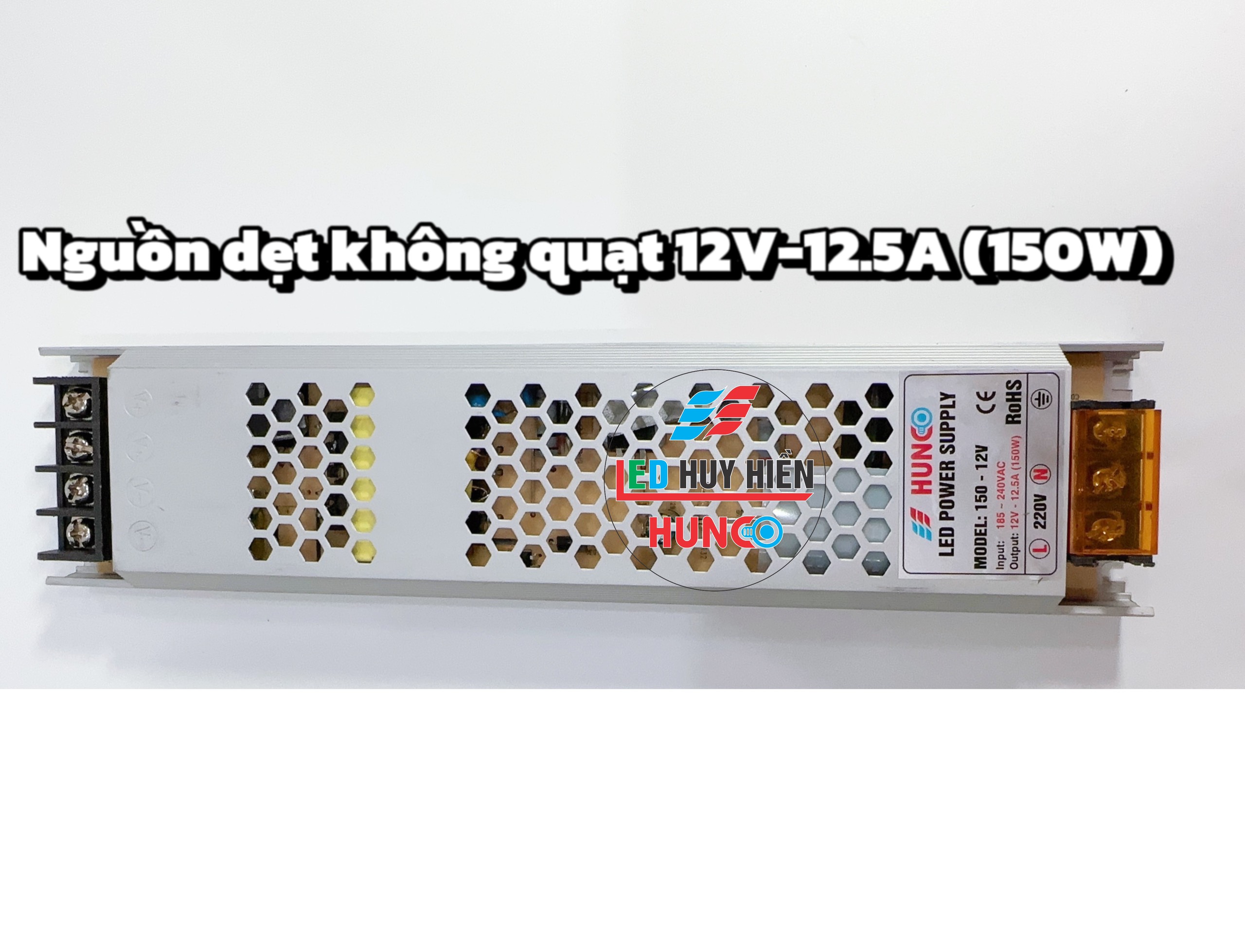Nguồn led 12V 12A (150W) Nguồn led mỏng 12V 150W