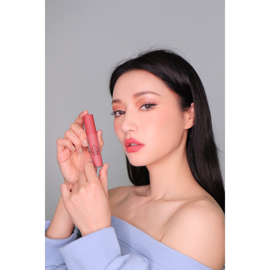 [HCM]Son 3CE Soft Lip Lacquer Shawty – Hồng tươi